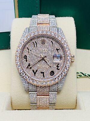 Elite Iced Out Rolex Slight Rose Gold