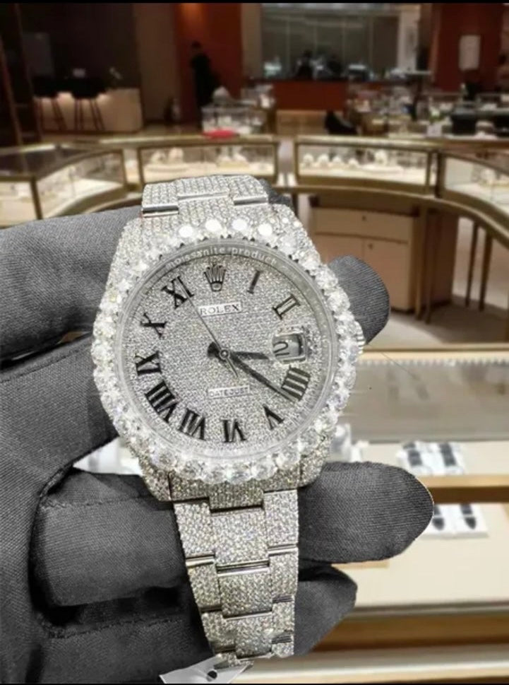 White Gold Iced Out “Big Boy Diamond “Rolex