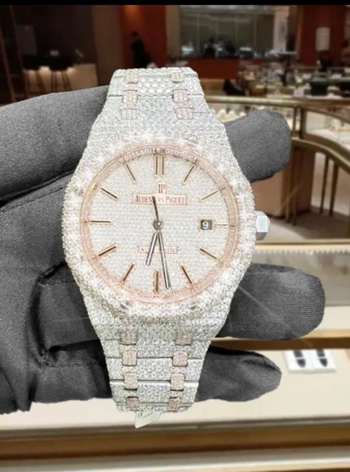 White Gold Audemars Piguet (Rose Gold Accents)