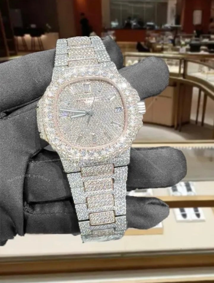 White Gold,Silver and Rose Accent Patek Phillipe